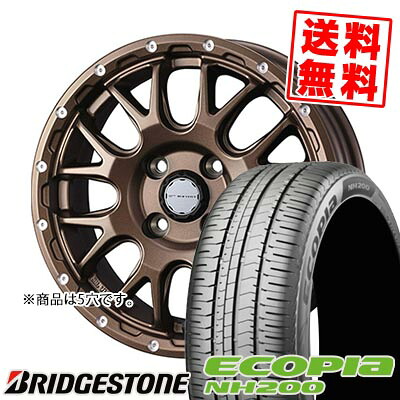 205/55R16 91V BRIDGESTONE ブリヂストン ECOPIA NH200 MUDVANCE 08 マッドヴァンス08 サマータイヤホイール4本セット 【取付対象】|タイヤプライス館