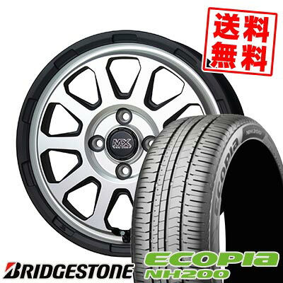 185/70R14 88S BRIDGESTONE ブリヂストン ECOPIA NH200 MAD CROSS RANGER マッドクロス レンジャー サマータイヤホイール4本セット 【取付対象】
