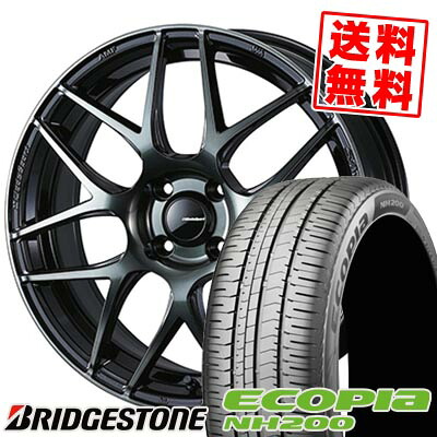 195/65R15 91H BRIDGESTONE ブリヂストン ECOPIA NH200 WedsSport SA-27R ウェッズスポーツ SA-27R サマータイヤホイール4本セット 【取付対象】