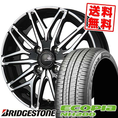 185/70R14 88S BRIDGESTONE ブリヂストン ECOPIA NH200 CEREBRO WA45 セレブロ WA45 サマータイヤホイール4本セット 【取付対象】