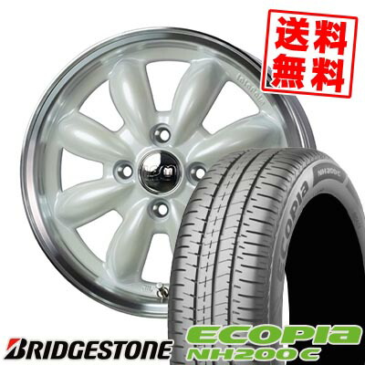 155/65R14 75H BRIDGESTONE ブリヂストン ECOPIA NH200C LaLa Palm CUP2 ララパーム カップ2 サマータイヤホイール4本セット 【取付対象】