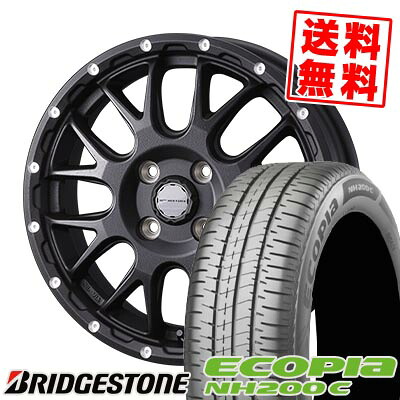 165/55R15 75V BRIDGESTONE ブリヂストン ECOPIA NH200C MUDVANCE 08 マッドヴァンス08 サマータイヤホイール4本セット 【取付対象】