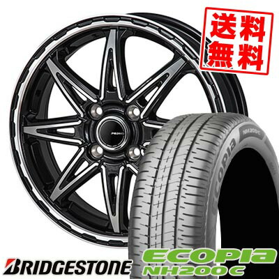 165/55R14 72V BRIDGESTONE ブリヂストン ECOPIA NH200C PIEDINO STYLE-S ピエディーノ スタイルS サマータイヤホイール4本セット 【取付対象】