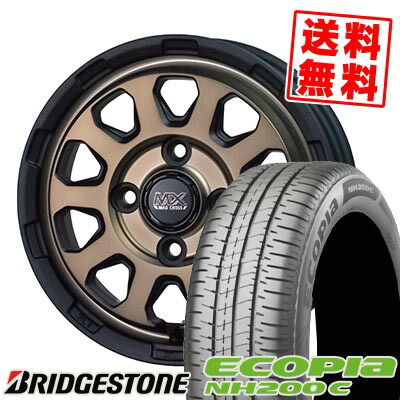 175/70R14 84S BRIDGESTONE ブリヂストン ECOPIA NH200C MAD CROSS RANGER マッドクロス レンジャー サマータイヤホイール4本セット 【取付対象】