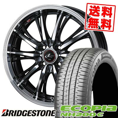 165/55R14 72V BRIDGESTONE ブリヂストン ECOPIA NH200C WEDS LEONIS RT ウェッズ レオニス RT サマータイヤホイール4本セット 【取付対象】