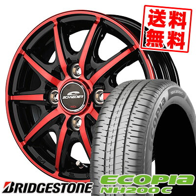 155/65R14 75H BRIDGESTONE ブリヂストン ECOPIA NH200C エコピア NH200C SCHNEIDER RX10-K シュナイダー RX10-K サマータイヤホイール4本セット｜タイヤプライス館