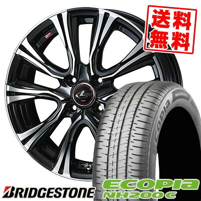 175/65R15 84H BRIDGESTONE ブリヂストン ECOPIA NH200C WEDS LEONIS VR ウェッズ レオニス VR サマータイヤホイール4本セット 【取付対象】|タイヤプライス館