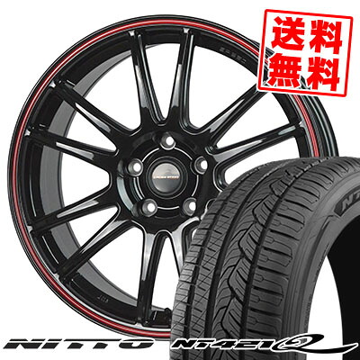 225/55R17 101V XL ニットー NT421Q CROSS SPEED HYPER EDITION CR6 サマータイヤホイール4本セット 【取付対象】