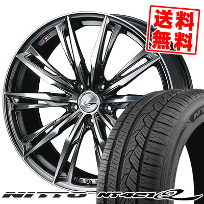 225/55R19 99V ニットー NT421Q WEDS LEONIS GX サマータイヤホイール4本セット 【取付対象】|タイヤプライス館