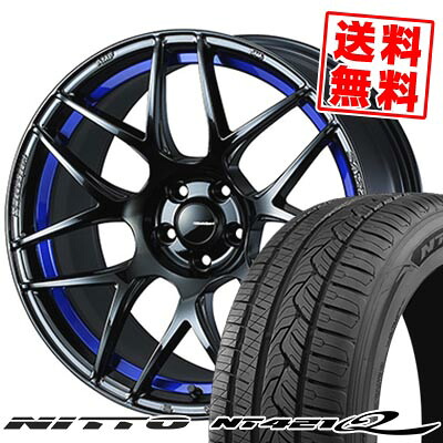 225/60R17 103V NITTO ニットー NT421Q WedsSport SA-27R ウェッズスポーツ SA-27R サマータイヤホイール4本セット 【取付対象】|タイヤプライス館