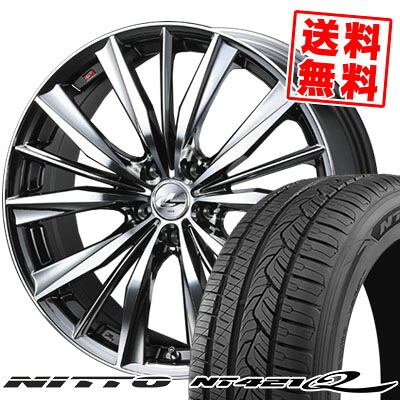 245/45R20 103W XL ニットー NT421Q weds LEONIS VX サマータイヤホイール4本セット 【取付対象】