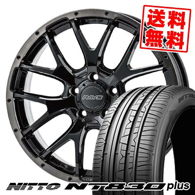 225/45R18 95Y ニットー NT830 plus HOMURA 2&times;7FA BLACK CLEAR EDITION サマータイヤホイール4本セット 【取付対象】｜タイヤプライス館