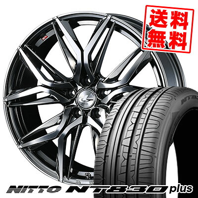 225/40R18 92Y ニットー NT830 plus LEONIS LM サマータイヤホイール4本セット 【取付対象】