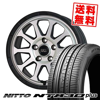 225/55R17 101W ニットー NT830 plus MAD CROSS RANGER サマータイヤホイール4本セット 【取付対象】