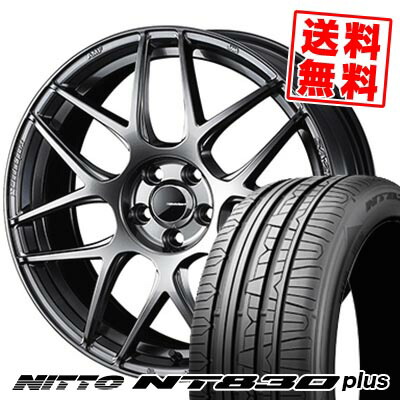 235/45R18 98W NITTO ニットー NT830 plus WedsSport SA-27R ウェッズスポーツ SA-27R サマータイヤホイール4本セット 【取付対象】|タイヤプライス館