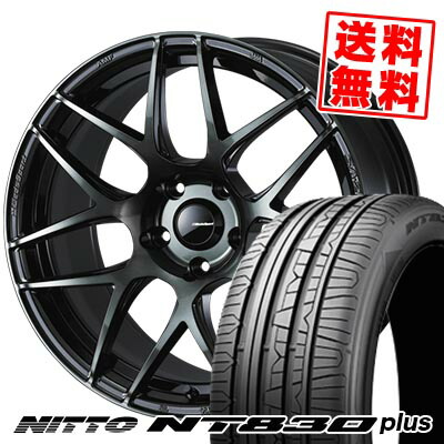245/45R17 99W NITTO ニットー NT830 plus WedsSport SA-27R ウェッズスポーツ SA-27R サマータイヤホイール4本セット 【取付対象】｜タイヤプライス館