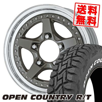 185/85R16 105/103N トーヨータイヤ OPEN COUNTRY R/T WHITE LETTER WORK CRAG GALVATRE2 サマータイヤホイール4本セット 【取付対象】|タイヤプライス館