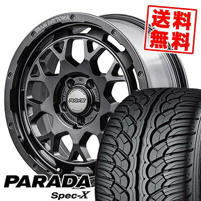 235/55R18 100V ヨコハマ PARADA SpecX PA02 TEAM DAYTONA M9+ SPEC M サマータイヤホイール4本セット 【取付対象】｜タイヤプライス館