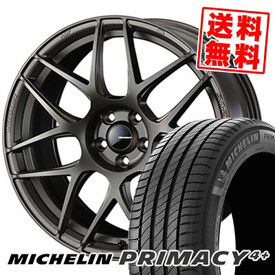 215/50R18 92W MICHELIN ミシュラン PRIMACY4+ WedsSport SA-27R ウェッズスポーツ SA-27R サマータイヤホイール4本セット 【取付対象】