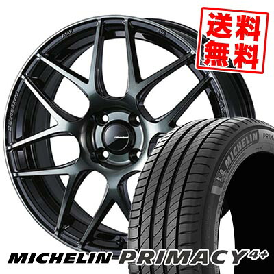 205/45R17 88V XL MICHELIN ミシュラン PRIMACY4+ WedsSport SA-27R ウェッズスポーツ SA-27R サマータイヤホイール4本セット 【取付対象】｜タイヤプライス館