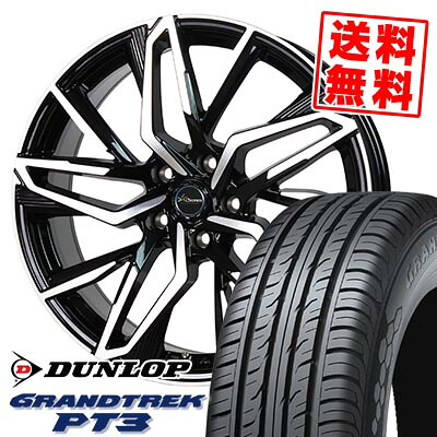 255/55R18 109V XL ダンロップ GRANDTREK PT3 Chronus CH-112 サマータイヤホイール4本セット 【取付対象】