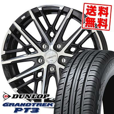 255/55R18 109V XL DUNLOP ダンロップ GRANDTREK PT3 SMACK GRAIVE スマック グレイヴ サマータイヤホイール4本セット 【取付対象】