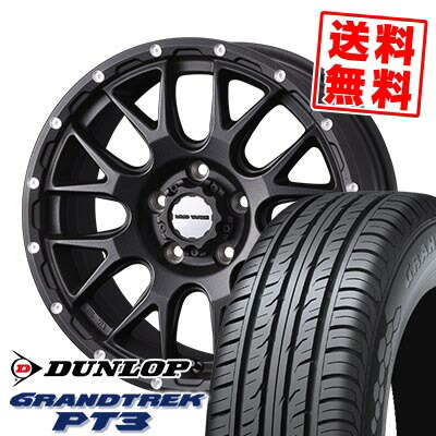 255/55R18 109V XL ダンロップ GRANDTREK PT3 MUDVANCE 08 サマータイヤホイール4本セット 【取付対象】