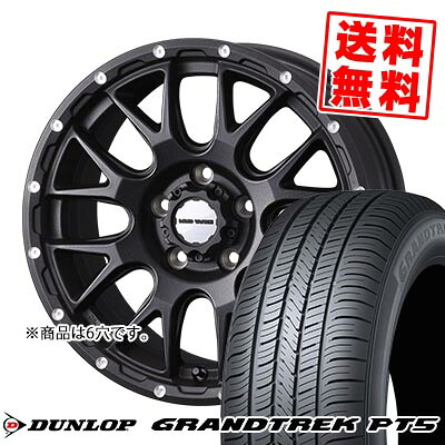 265/65R17 112H ダンロップ GRANDTREK PT5 MUDVANCE 08 サマータイヤホイール4本セット 6Hホイール【取付対象】