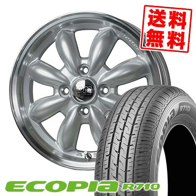 155/80R12 88/87N BRIDGESTONE ブリヂストン ECOPIA R710 LaLa Palm CUP2 ララパーム カップ2 サマータイヤホイール4本セット 【取付対象】|タイヤプライス館