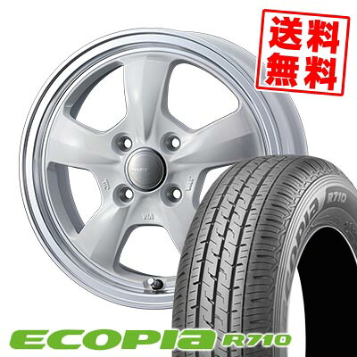 145/80R12 86/84N BRIDGESTONE ブリヂストン ECOPIA R710 Gyraft 5S グラフト 5S サマータイヤホイール4本セット 【取付対象】｜タイヤプライス館