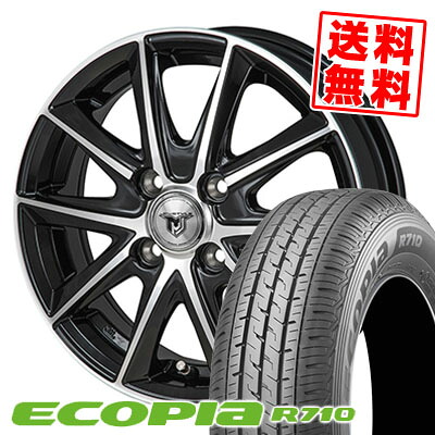 145/80R12 80/78N BRIDGESTONE ブリヂストン ECOPIA R710 エコピア R710 JP STYLE MJ01 JPスタイル MJ01 サマータイヤホイール4本セット