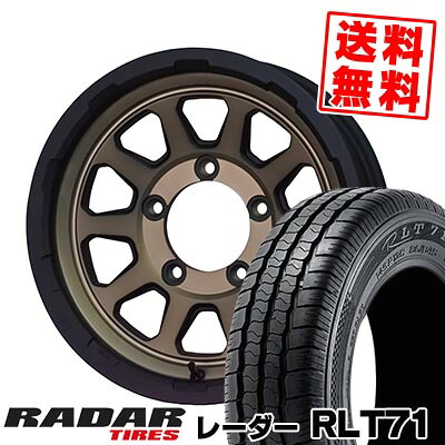 195/80R15 107/105Q RADAR レーダー Radar RLT71 MAD CROSS RANGER マッドクロス レンジャー サマータイヤホイール4本セット ジムニー用【取付対象】