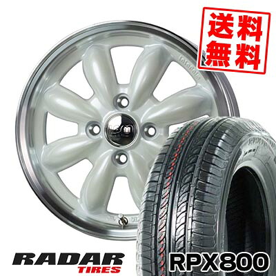 195/45R15 78V レーダー RPX800 LaLa Palm CUP2 サマータイヤホイール4本セット 【取付対象】