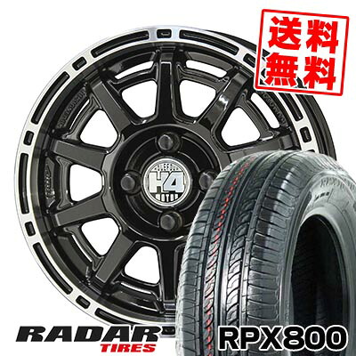 165/70R14 81T レーダー RPX800 H4 MOTOR X1 サマータイヤホイール4本セット 【取付対象】|タイヤプライス館
