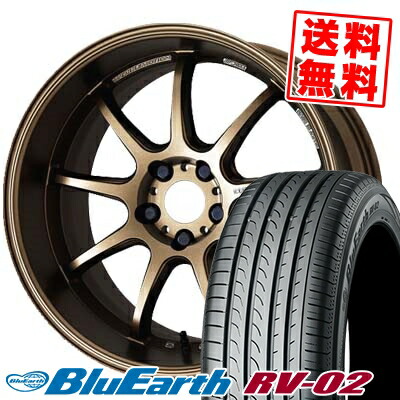 大特価放出高評価 の215 55r17 94v Yokohama ヨコハマ Blue Earth Rv02 ブルーアース Rv02 Work Emotion D9r ワーク エモーション D9r サマータイヤホイール4本セット 年間ランキング6年連続受賞 の