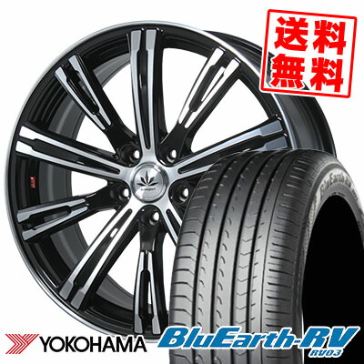 235/50R18 101V YOKOHAMA ヨコハマ BLUE EARTH RV03 ブルーアース RV03 Bahnsport TYPE 525 バーンシュポルト タイプ525 サマータイヤホイール4本セット