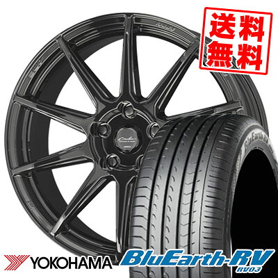 225/50R18 95V YOKOHAMA ヨコハマ BLUE EARTH RV03 ブルーアース RV03 CIRCLAR C10R サーキュラー C10R サマータイヤホイール4本セット