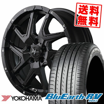 235/50R18 101V YOKOHAMA ヨコハマ BLUE EARTH RV03 ブルーアース RV03 NITRO POWER DERINGER ナイトロパワー デリンジャー サマータイヤホイール4本セット
