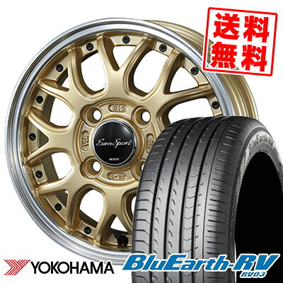185/60R15 84H ヨコハマ BLUE EARTH RV03 Euro sport Type815 サマータイヤホイール4本セット 【取付対象】