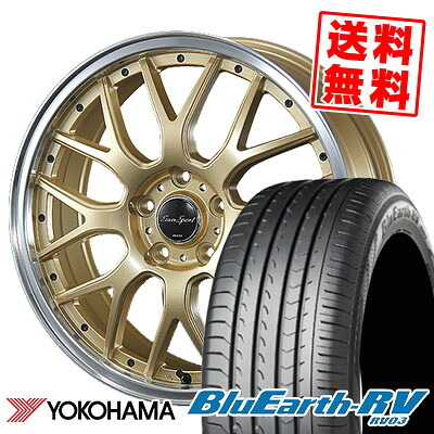 235/50R18 101V YOKOHAMA ヨコハマ BLUE EARTH RV03 ブルーアース RV03 Euro sport Type815 ユーロスポーツ タイプ815 サマータイヤホイール4本セット