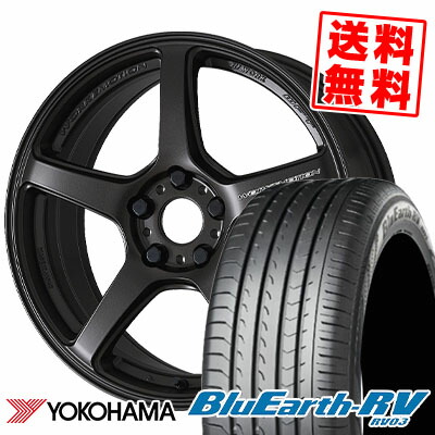 215/50R17 95V YOKOHAMA ヨコハマ BLUE EARTH RV03 ブルーアース RV03 WORK EMOTION T5R ワーク エモーション T5R サマータイヤホイール4本セット