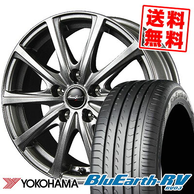 235/50R18 101V YOKOHAMA ヨコハマ BLUE EARTH RV03 ブルーアース RV03 EuroSpeed V25 ユーロスピード V25 サマータイヤホイール4本セット