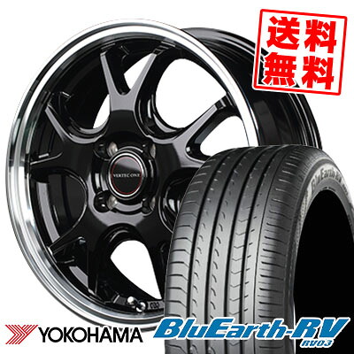185/60R15 84H ヨコハマ BLUE EARTH RV03 VERTEC ONE EXE5 サマータイヤホイール4本セット 【取付対象】