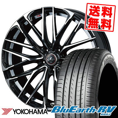 225/40R19 93W YOKOHAMA ヨコハマ BLUE EARTH RV03 ブルーアース RV03 weds LEONIS SK ウェッズ レオニス SK サマータイヤホイール4本セット