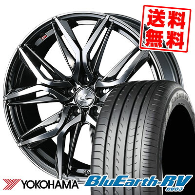 225/55R18 98V YOKOHAMA ヨコハマ BLUE EARTH RV03 ブルーアース RV03 LEONIS LM レオニス LM サマータイヤホイール4本セット｜タイヤプライス館