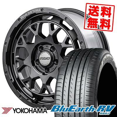 225/45R18 95W ヨコハマ BLUE EARTH RV03 TEAM DAYTONA M9+ SPEC M サマータイヤホイール4本セット 【取付対象】|タイヤプライス館
