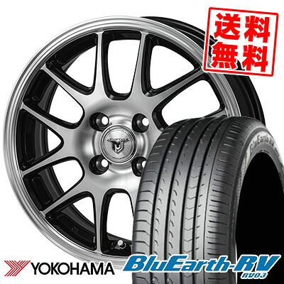 185/60R15 84H ヨコハマ BLUE EARTH RV03 JP STYLE MJ02 サマータイヤホイール4本セット 【取付対象】