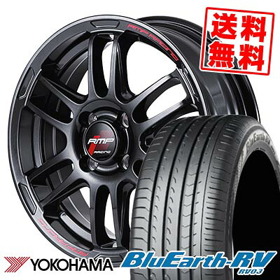 195/60R16 89V YOKOHAMA ヨコハマ BLUE EARTH RV03 RMP RACING R26 RMPレーシング R26 サマータイヤホイール4本セット 【取付対象】