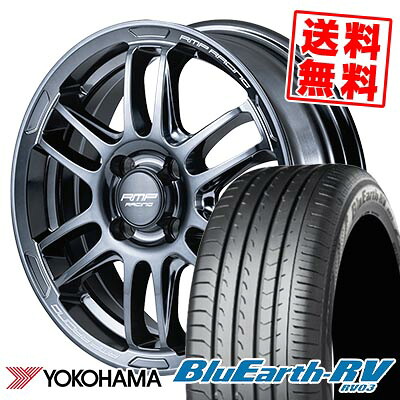 195/60R16 89V YOKOHAMA ヨコハマ BLUE EARTH RV03 RMP RACING R26 RMPレーシング R26 サマータイヤホイール4本セット 【取付対象】