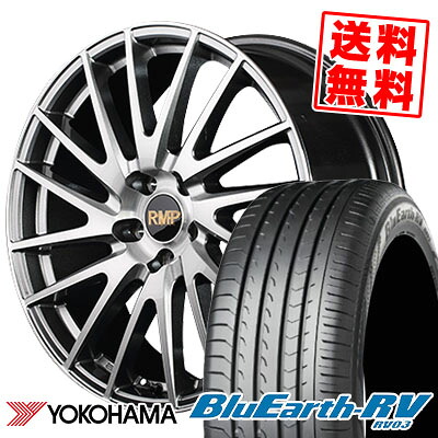225/45R19 96W YOKOHAMA ヨコハマ BLUE EARTH RV03 ブルーアース RV03 RMP-016F アールエムピー 016エフ サマータイヤホイール4本セット